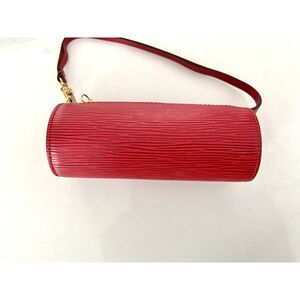 Louis Vuitton Red Epi Leather Mini Papillon Wristlet